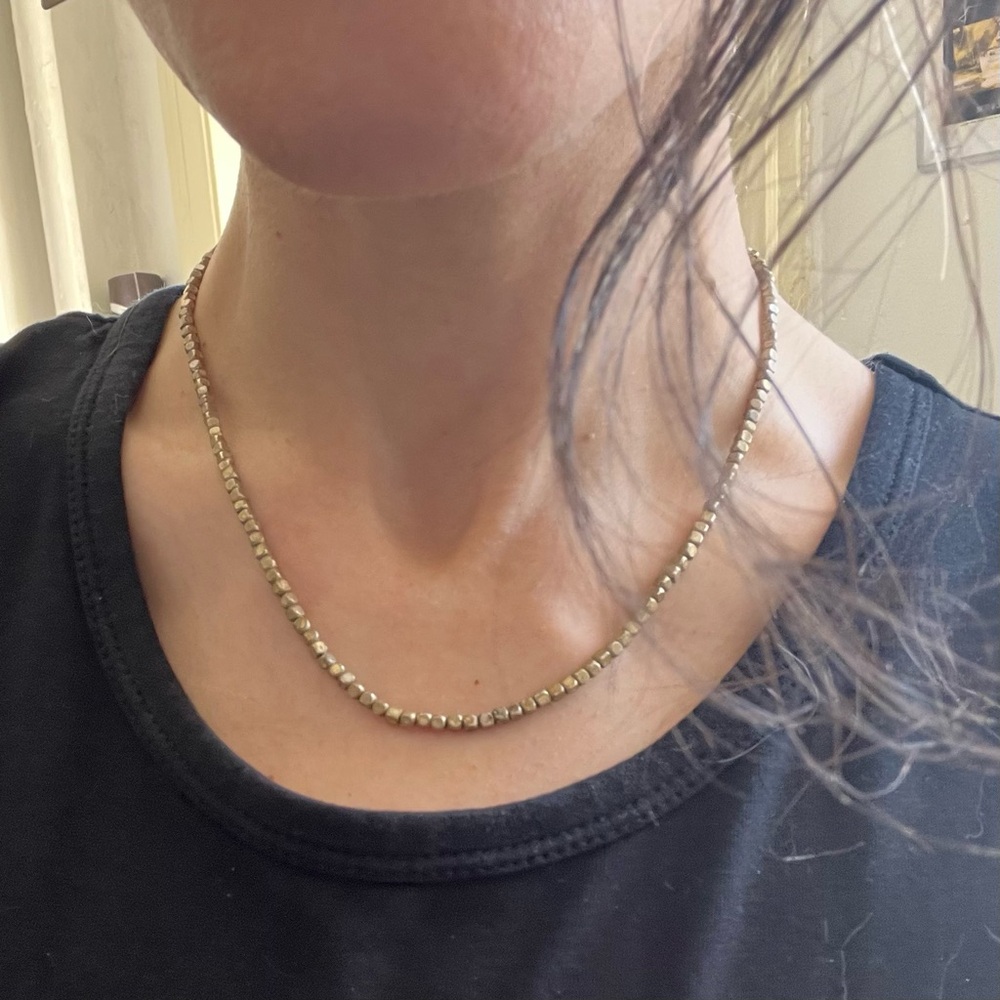🆕 vintage Kenneth Cole silver beaded necklace
